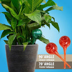 Besti Large Self Watering Globes for Plants Waters Greenery Up to 2 Weeks Hands Free | Durable, Multicolored Glass Craftsmanship | Indoor and Outdoor Use