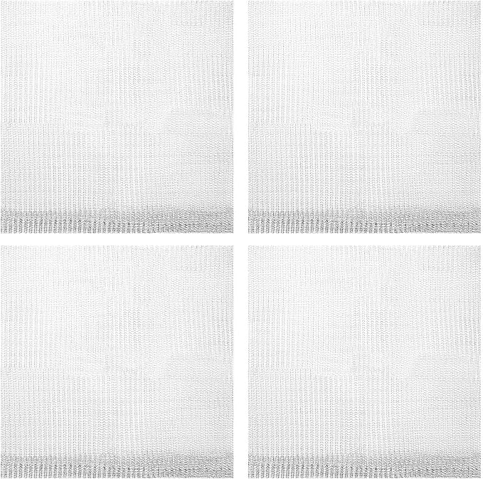 M METERXITY 4-Pack 3 Gallon Plant Root Protector 14x14 Inch, Stainless Stainless Root Guard Baskets Wire Mesh Garden Protection Netting for Tree/Tubers/Crops/Flower/Vegetables/Fruit
