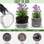 8 PCS 5 Gallon Root Guard Gopher Proof Wire Baskets, Stainless Steel Gophers Moles Voles Proof Mesh Baskets, Underground Cages for Protecting Plant Roots, Trees, Flowers, Crops, Tubers