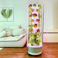 Hydroponics Growing System Kit with LED Grow Lights,8-Layer Vertical Garden Tower, 32 Pods Large Planting Sites, 8 Gallon Indoor Growing System for Vegetables, Herbs & Tomatoes, Pump&Dual Timer