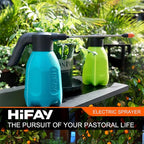 HIFAY ES2-PRO Electric Spray Bottle 2L/0.5Gallon, Rechargeable Battery Powered Sprayer Spray 60 Bottles On a Single Charge, Automatic Plant Mister，Pump Sprayer,Indoor Watering Can for Plants
