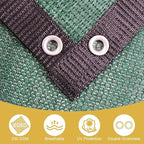 Shade&Beyond 90% Sun Shade Cloth with Grommets, 10' X 16' Pergola Shade Cover Canopy, Mesh Tarp Sun Screens for Patio, Outdoor, Garden, Backyard, Green