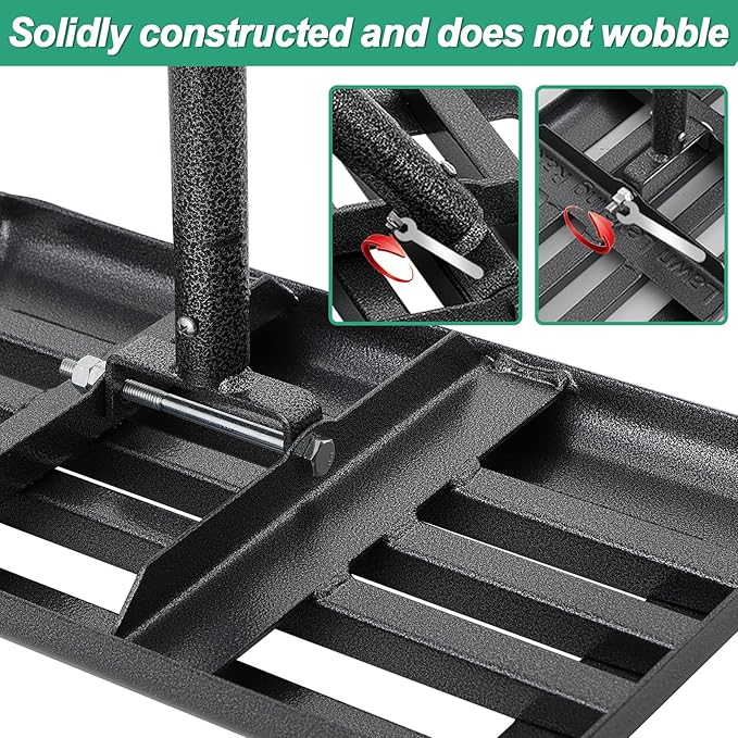 Lawn Leveling Rake, 17x10 Heavy Duty Lawn Leveler with Adjustable Handle Dirt Ground Level Tool for Yard Garden (60 Inch)