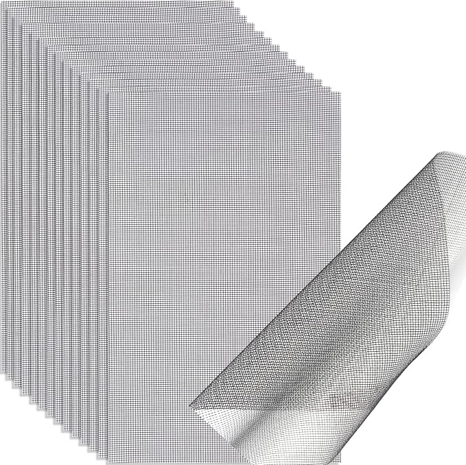 15 Pcs Flower Pot Hole Mesh Pad 11.8x7.8 Inch Bosai Plant Mesh Drainage Screen Prevent Soil Loss Bottom Grid Mat Gardening Essentials
