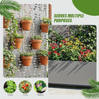 Casaphoria Metal Raised Garden Bed with Trellis and Wheels, 72"x47"x16" Arched Planter Box for Climbing Plants, Vegetables & Vines, Features Drainage Holes and Privacy Screen, Grey-Square