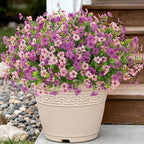 INXUGAO Artificial Fake Flowers Plants for Outdoor Spring Summer Decor, 12 Bundles Faux Silk Flowers for Outdoor Outside Planter Colorful Daisy UV Resistant Look Real for Front Door Porch Patio Yard