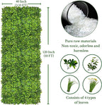 ODTORY Artificial Plant Wall Roll: 40X120 in (33.5 sqft) UV-Anti Ivy Privacy Fence Screen Faux Greenery Panels Backdrop Boxwood Ivy Vine Leaf Hedge Fence for Indoor Outdoor Green Decor