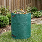 Gardzen 3-Pack 72 Gallon Yard Waste Bags, Reusable Heavy Duty Collapsible Garden Leaf Bags with Plastic Ring, Stand-Up Yard Waste Bin for Leaves, Lawn Debris & Grass Clippings