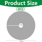 Adnee 8 Pcs 15.7 Inch Plant Pot Grids, Cuttable Plant Pot Soil Covers Protectors from Animals, Indoor Round Planter Pots Soil Guard for Outdoor Garden Plants Protection