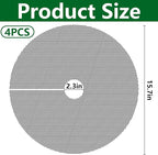 Adnee 4 Pcs 15.7 Inch Plant Pot Grids-Cuttable Plant Pot Soil Covers Protectors from Animals-Indoor Round Planter Pots Soil Guard for Outdoor Garden Plants Protection
