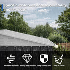 JY QAQA 6x4 FT Metal Outdoor Garden Storage Shed, Waterproof Metal Garden Sheds with Window and Lockable Double Door, Weather Resistant Steel Tool Storage House Shed for Garden,Patio,Lawn