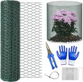 32.8Ft x 16In Plant Protectors from Animals, Metal Plant Chicken Wire Cages Covers Garden Netting for Outdoor Plants to Keeping Rabbits Squirrels Chicken Animals Out