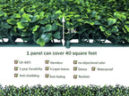 ODTORY Artificial Boxwood Roll,48x120 in (40 sqft) UV-Anti Faux Ivy Boxwood Hedge Leaf Grass Wall for Patio Balcony Privacy, Garden, Backyard Greenery Wall Backdrop and Fence Decor