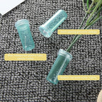 400-Pack Floral Water Tubes for Flower Arrangements, 1.6 Inch Flower Water Vials with Caps, Plastic Rose Water Tubes for Milkweed Stem Cuttings Arrangements, Blue (0.7 Inch Opening)