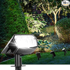 AUDERWIN Solar Spot Lights Outdoor Waterproof 10 Pack IP65, 63 LED 3 Lighting Modes Spotlights for Yard Garden House Garage Pathway