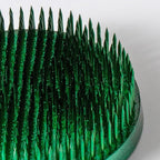 Wazakura Ikebana Kenzan Round, Japanese Floral Arranging Frog Holder, Made in Japan - Green 80mm