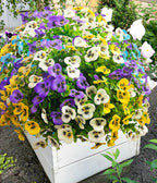 Artificial Flowers for Outdoors Fake Plants Spring Decor, 14 pcs Realistic Fake Pansies Silk Flowers UV Resistant, Lifelike Faux Outdoor Flowers for Porch Garden Patio Window Box Decor