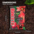 Michigan Peat General All Purpose Premium Potting Soil with Perlite for Indoor Outdoor Pots, Planters, Raised Bed, and Container Gardening, 50 Pounds