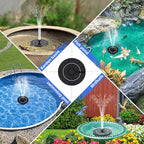 Solar Fountain for Bird Bath, Solar Water Fountain with Multiple Nozzles & Fixed Pipes, Upgraded Version 3.5W Solar Water Pump, Suitable for Bird Bath, Garden, Courtyard, Fish Tank, Outdoor