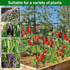 Garden Arch Trellis for Climbing Plants, Adjustable Tunnel Trellis 7.4FT Tall & 5.7 FT Depth, Metal Plant Support Garden Trellis Arch for Outdoor Climbing Vine,Vegetable, Fruit, Flower