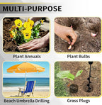 Auger Drill Bit for Planting - 1.6" x 16.5" Plant Auger for Cordless Drill - Bulb Planter Tool for Bulbs Planting&Holes Digging - 3/8" Hex Drive Drill