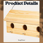 Wooden Bird Houses for Outside Birdhouses Nest Bluebird House for Cardinals Finch Wren Swallow for Garden Viewing 7