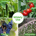 Foldable Cucumber Trellis 64" H x 20" W, A-Frame Garden Trellis for Raised Bed, Outdoor Climbing Plant Support with Twist Ties & Plant Bags for Climbing Plants Outdoor