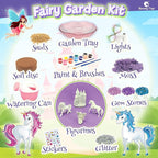 Bloonsy Unicorn Fairy Garden Kit | Light Up Terrarium Kit | STEM Toys | Arts and Crafts for Girls Age 4-12 | Science Presents