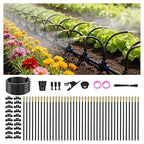 Drip Irrigation System for Garden, Automatic Watering System with Adjustable 360° Copper Spray Nozzles, DIY Drip Irrigation Kit for Yard, Lawn, Greenhouse, Raised Beds & Potted Plants (66FT)