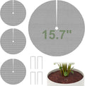 4 Pcs 15.7" Plant Pot Grids - Cuttable Plant Pot Soil Protector,Catproof Babyproof Plant Pot Cover with 4 Nails,Indoor Potted Plant Protector,Animals Digging Stopper