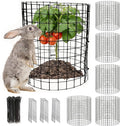 5 Pack Plant Protector from Animals, 12x12 Inches Wire Plant Protector, Plant Cages to Keep Rabbits Out