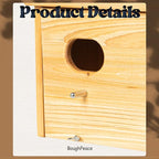 Wooden Bird Houses for Outside Birdhouses Nest Bluebird House for Cardinals Finch Wren Swallow for Garden Viewing 1C