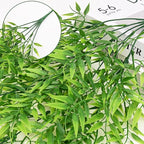 Waipfaru 4Pcs Artificial Hanging Plants, Fake Willow Leaves Vines Fake Hanging Plants for Outdoors UV Resistant Plants Outdoor Faux Plants Indoor Bedroom Living Room Porch Shelf Decor