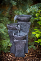 Vicenza - 18" Tri-Bowl Cascading Waterfall Fountain