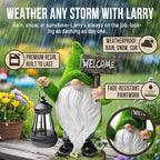 Garden Gnomes Outdoor with LED Solar Light - 11’’ Spring Season Gnome - Funny Decorations, Ornaments - Home, Yard, Patio, Solar Lantern Garden Statues - Housewarming, Birthday