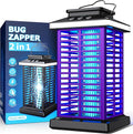 Bug Zapper Outdoor, Mosquito Zapper 2 in 1 Portable & Rechargeable Bug Zapper Outdoor with 5000mAh Battery & LED Night Light, 4000V Electric Fly Zapper for Outside,Patio,Backyard,Garden Purple