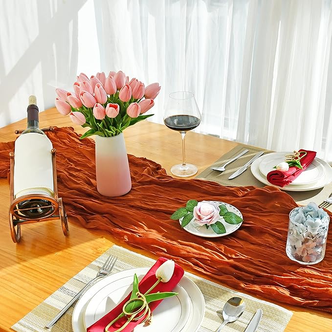 Mandy's Light Pink Artificial Tulips Flowers Centerpiece, 13.5" Lifelike PU Fake Floral Stems 28pcs with Vase for Kitchen Island & Dining Table, Spring Decor for Easter