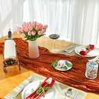 Mandy's Light Pink Artificial Tulips Flowers Centerpiece, 13.5" Lifelike PU Fake Floral Stems 28pcs with Vase for Kitchen Island & Dining Table, Spring Decor for Easter