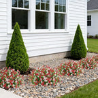 INXUGAO Artificial Fake Flowers Plants for Outdoor Spring Summer Decor, 12 Bundles Faux Silk Flowers for Outdoor Outside Planter Colorful Daisy UV Resistant Look Real for Front Door Porch Patio Yard