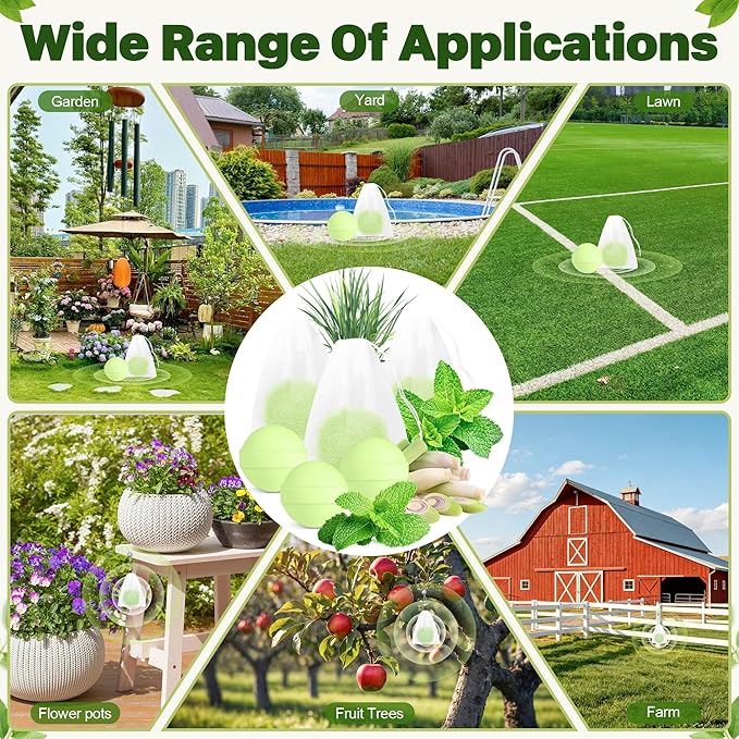 36 Pack Peppermint Rabbit Repellent, Rabbit & Deer Repellent Ball for Plant Yard Garden Outdoor, Rabbits Deterrent for Outdoor, Keep Deers and Rabbits Out Natural Ingredients Pet Safe