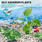 MyLifeUNIT Betta Fish Tank Decor, 10 Pack Silk Aquarium Plants for Aquarium Decoration and Fish Tank Decoration