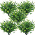 RECUTMS Artificial Outdoor Plants Artificial Flowers for Outside Artificial Plants Indoor Faux Spring Flowers Outdoor Fake Plants Flower Fillers for Bouquets Spring Vase Filler(Green)