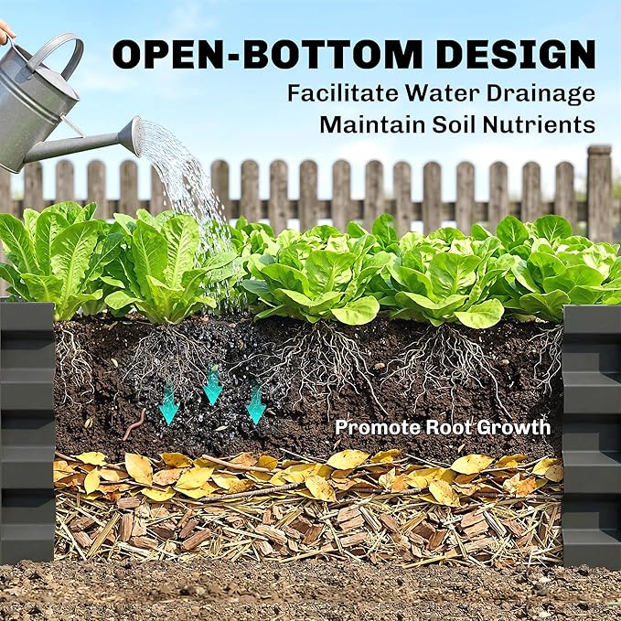 Outsunny Galvanized Raised Garden Bed, 4' x 2' x 1' Metal Planter Box, for Growing Vegetables, Flowers, Herbs, Succulents, Gray