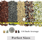 FANTIAN 2 lbs Red Lava Rocks for Plants,1/4 Inch Crush Volcanic Rock Gravel Potting Mix for Succulent Cactus Bonsai Aquarium Fire Pits and Garden Landscaping