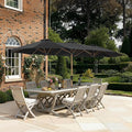SUPERJARE 13FT Outdoor Umbrella for Patio, Double sided Pool Umbrellas with Fade Resistant Canopy, Large Table Umbrella for Deck, Market, Backyard - Black