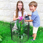 6 Pack Heavy-Duty Chicken Wire Plant Cloches, 14"x16" Rustproof Chicken Wire Cages for Flowers, Seedlings & Vegetables, Combine to Large Fences for Raised Beds & Patios, Keep Rabbits, Squirrels Out
