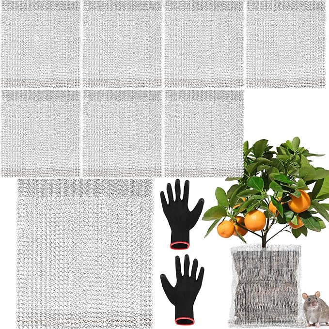 8 PCS 10 Gallon Root Guard Gopher Proof Wire Baskets, Stainless Steel Gophers Moles Voles Proof Mesh Baskets, Underground Cages for Protecting Plant Roots, Trees, Flowers, Crops, Tubers