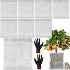 8 PCS 10 Gallon Root Guard Gopher Proof Wire Baskets, Stainless Steel Gophers Moles Voles Proof Mesh Baskets, Underground Cages for Protecting Plant Roots, Trees, Flowers, Crops, Tubers