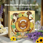 LUSH&DEW Zodiac Garden Seed Bank, 12 Varieties Non-GMO USA-Sourced Heirloom Herb Flower Seeds with Moon Calendar, Gardening Gift for Women Men, Witchcraft Supplies, Earth Sign (Taurus Virgo Capricorn)