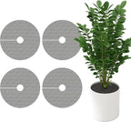 Adnee 4 Pcs 15.7 Inch Plant Pot Grids-Cuttable Plant Pot Soil Covers Protectors from Animals-Indoor Round Planter Pots Soil Guard for Outdoor Garden Plants Protection